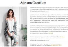 Blogger Adriana Gastélum Fake Leather